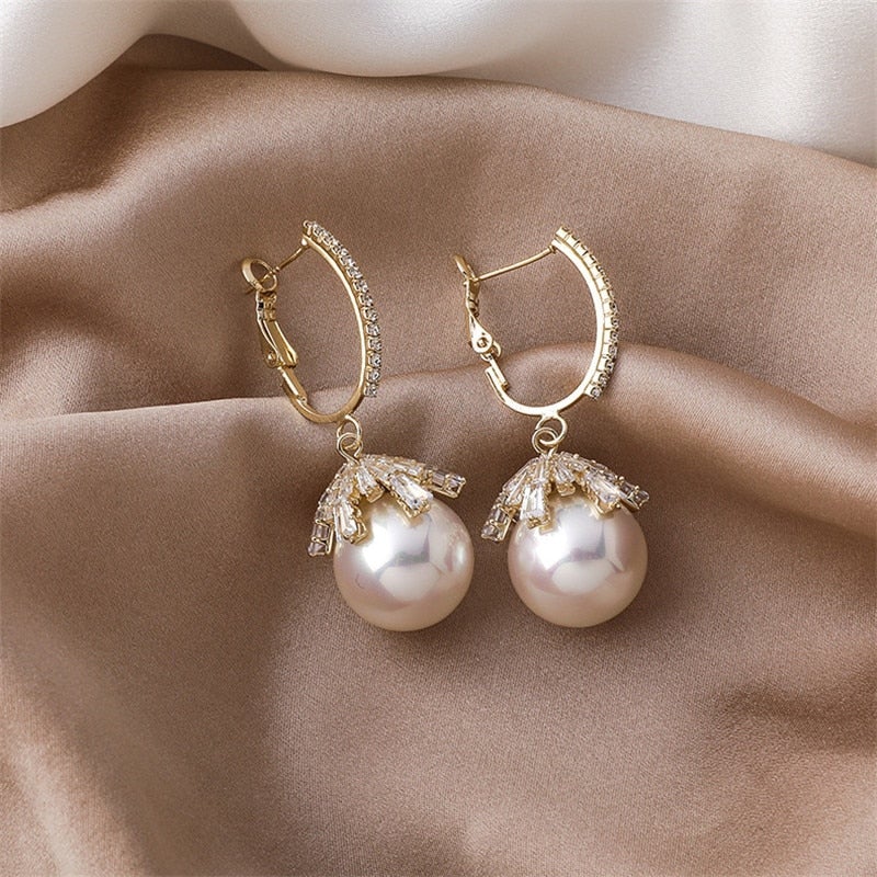 Aritos de perlas Malia