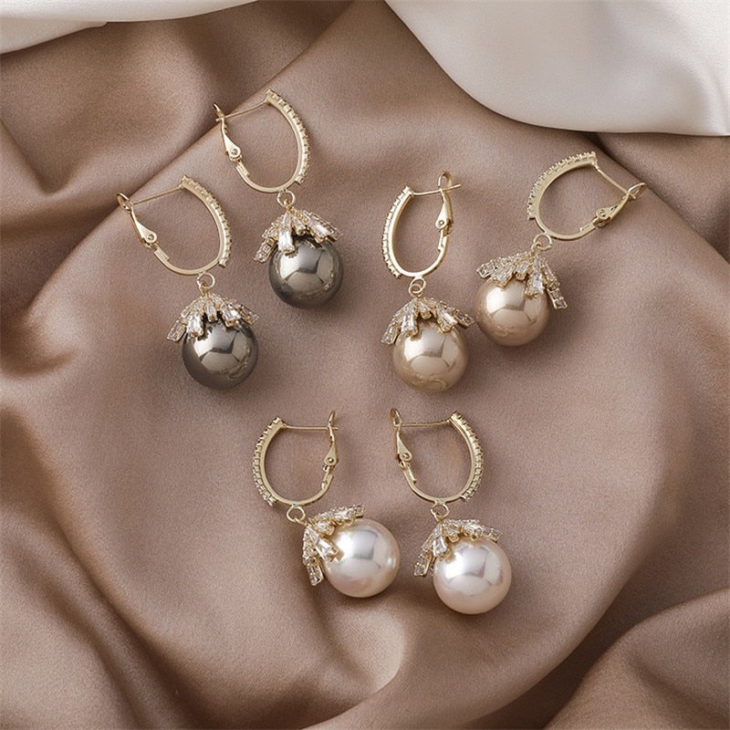 Aritos de perlas Malia
