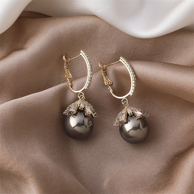 Aritos de perlas Malia