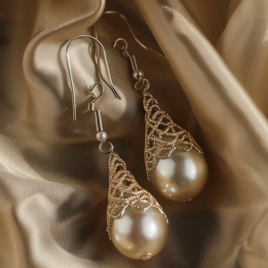 Pendientes de Gota de Agua Dorados con Hueco