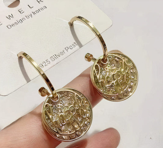 Pendientes de Flores Redondas y Vintages Brillantes