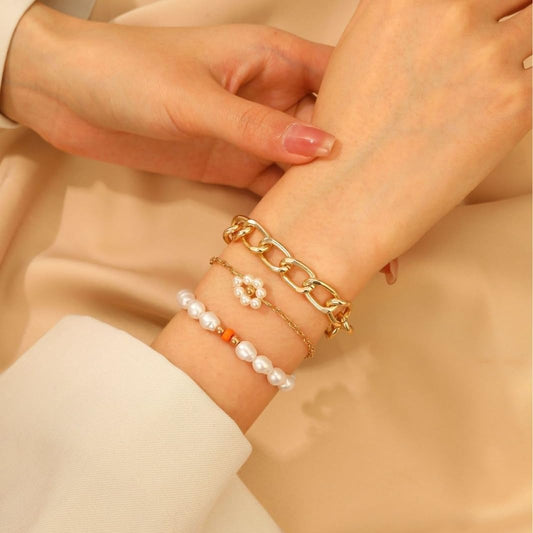 Paquete de pulsera de perlas de margarita
