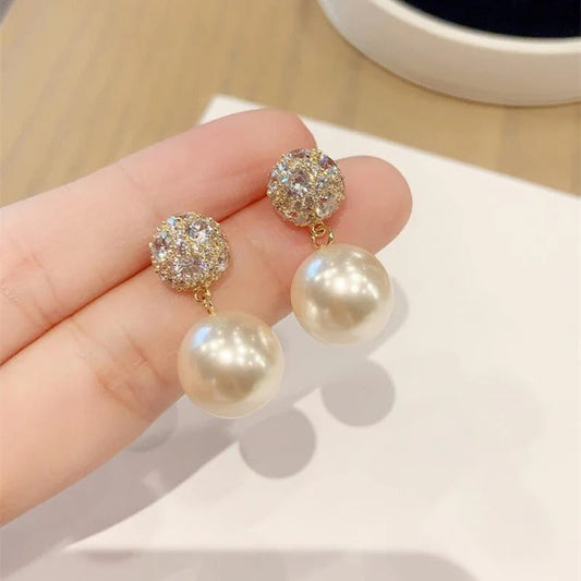 Pendientes de Zircón y Perlas