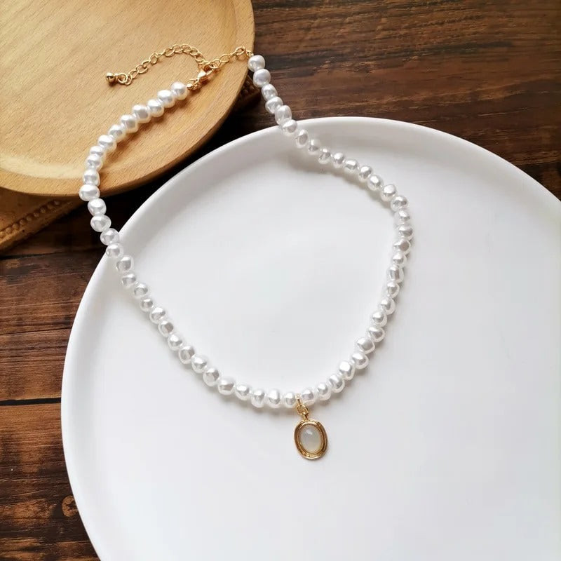 Colgante de perla de piedra de luna