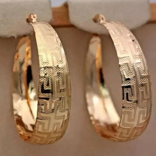 Pendientes Étnicos Vintage en Oro