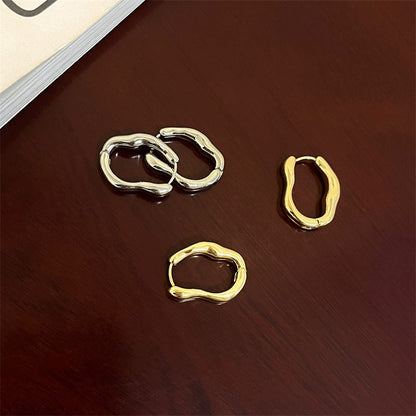 Pendientes Vintage Irregulares en Oro y Plata