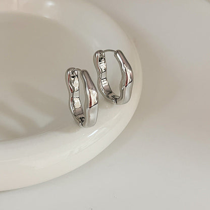 Pendientes Vintage Irregulares en Oro y Plata