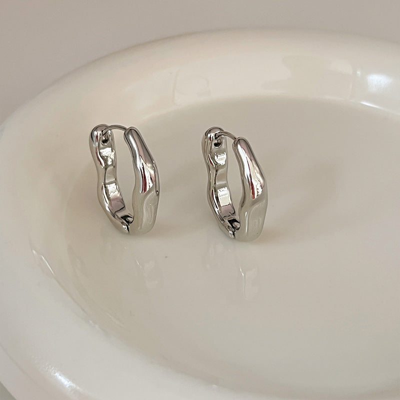 Pendientes Vintage Irregulares en Oro y Plata
