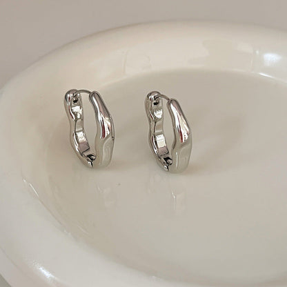 Pendientes Vintage Irregulares en Oro y Plata