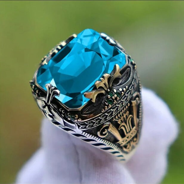 Anillo de sello turco vintage