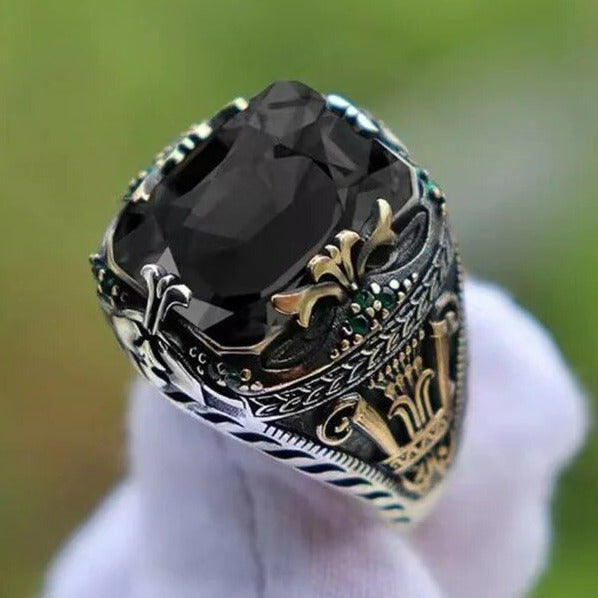 Anillo de sello turco vintage