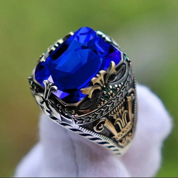 Anillo de sello turco vintage