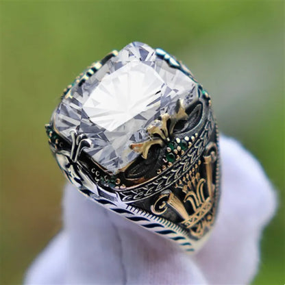 Anillo de sello turco vintage