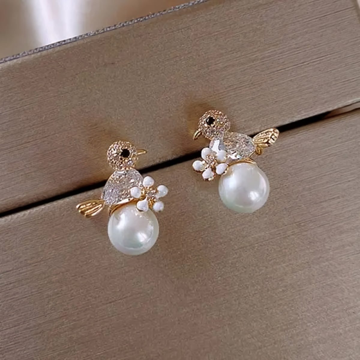 Pendientes de Perla de Pájaro