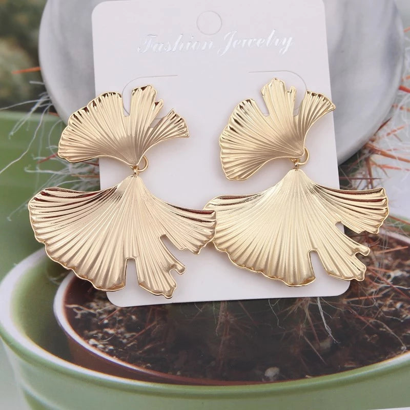 Pendientes Geométricos Bohemios de Oro