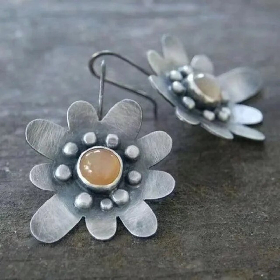 Pendientes Vintage Daisy de Plata