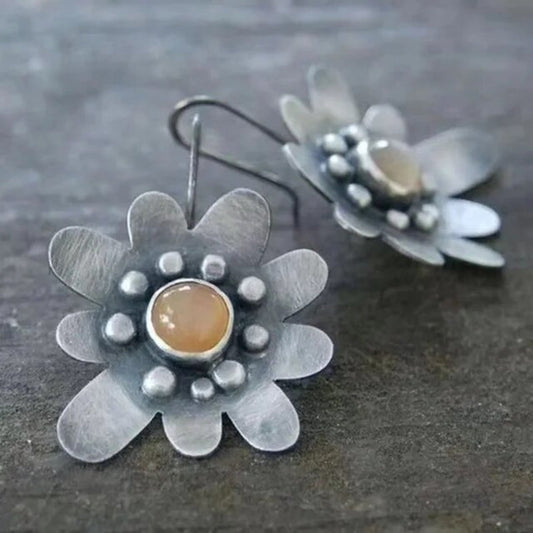 Pendientes Vintage Daisy de Plata