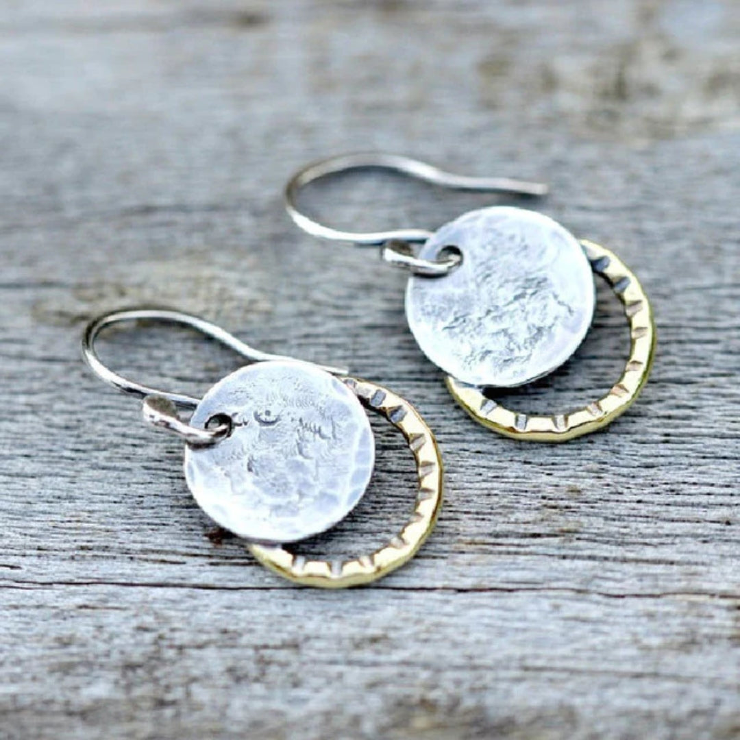 Pendientes Vintage de Plata de Oro