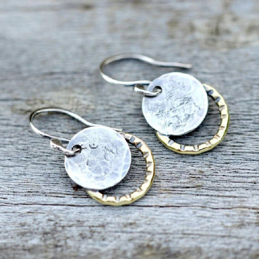 Pendientes Vintage de Plata de Oro