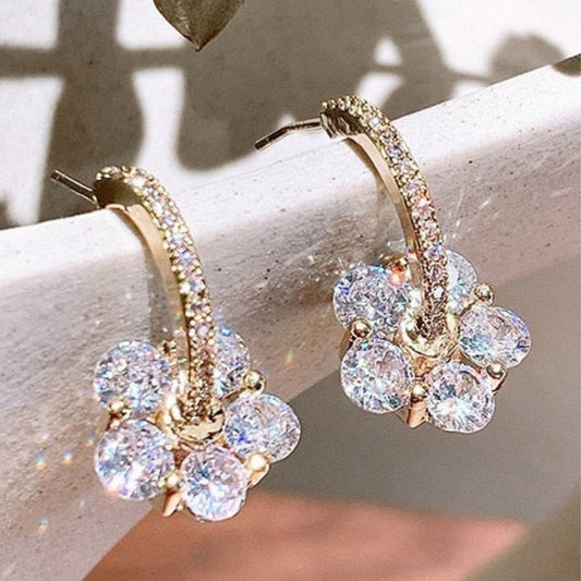 Pendientes de Flor de Cristal