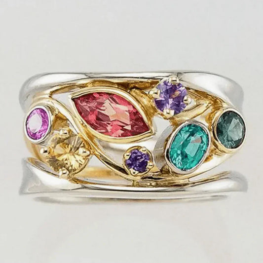 Anillo colorido vintage de Prifddinas