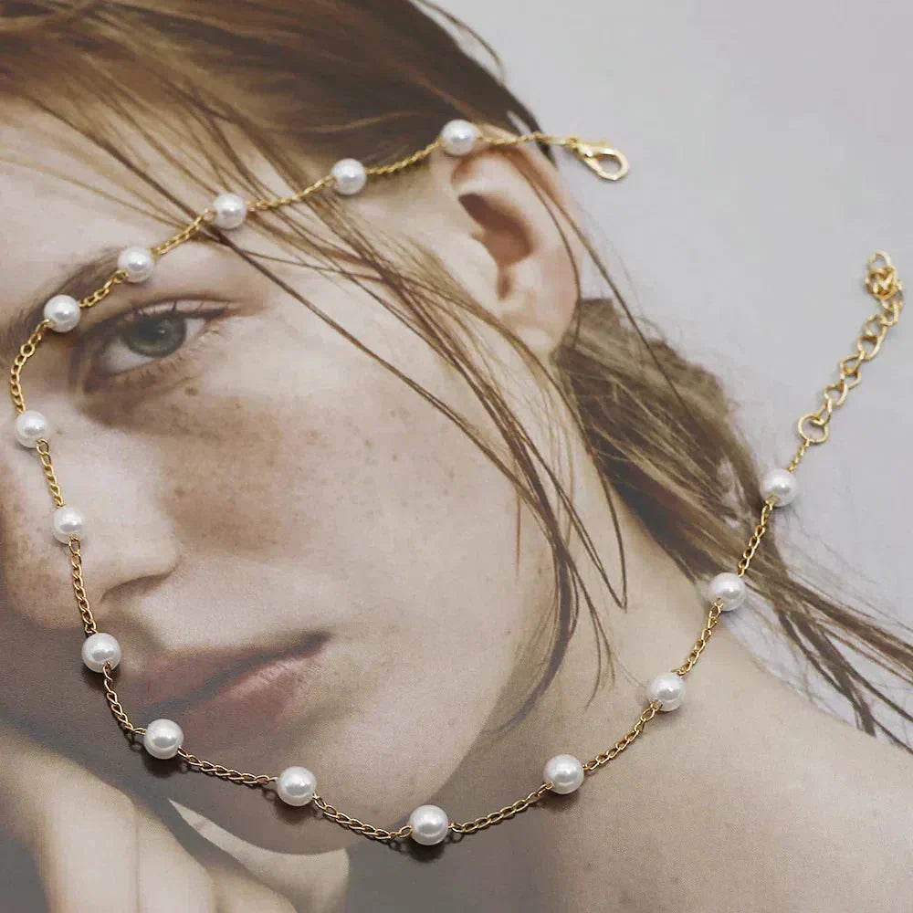 Collar de Perlas de Oro