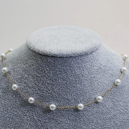 Collar de Perlas de Oro