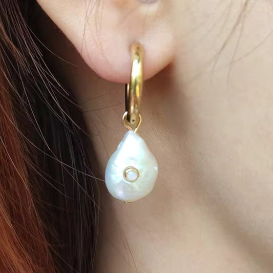 Pendientes Vintage Barroco de Perlas y Zirconia