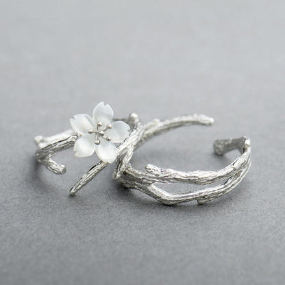 Anillo ajustable Vintage White Blossom
