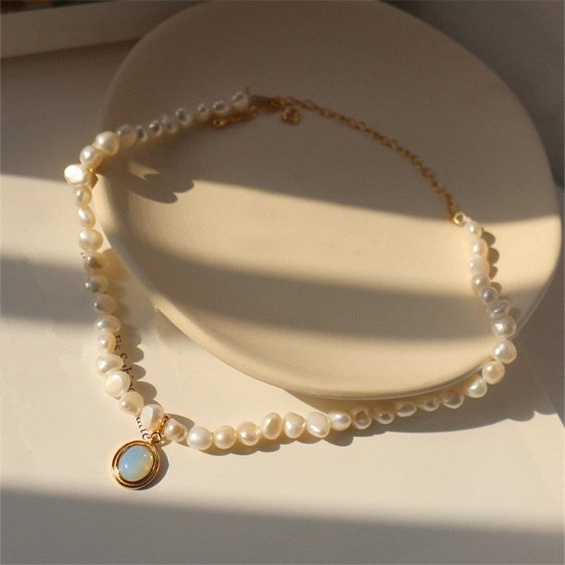 Colgante de perla de piedra de luna
