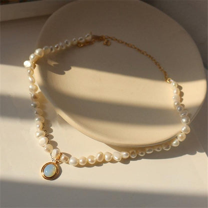 Colgante de perla de piedra de luna