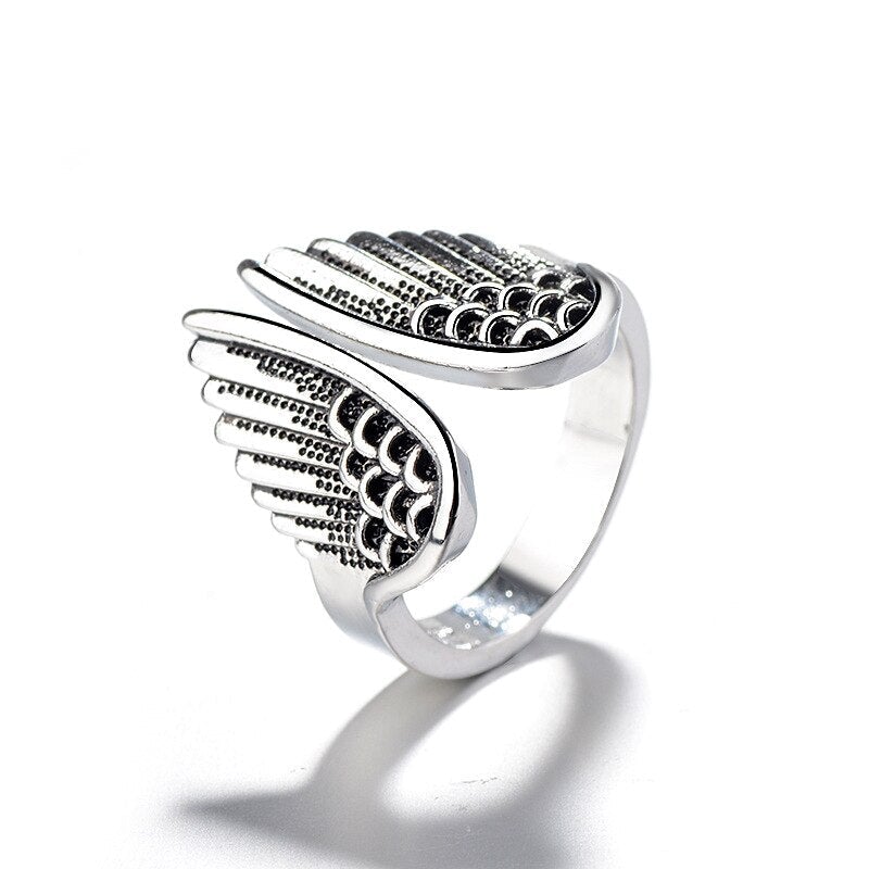 Anillo de ángel ajustable en plata de ley 925
