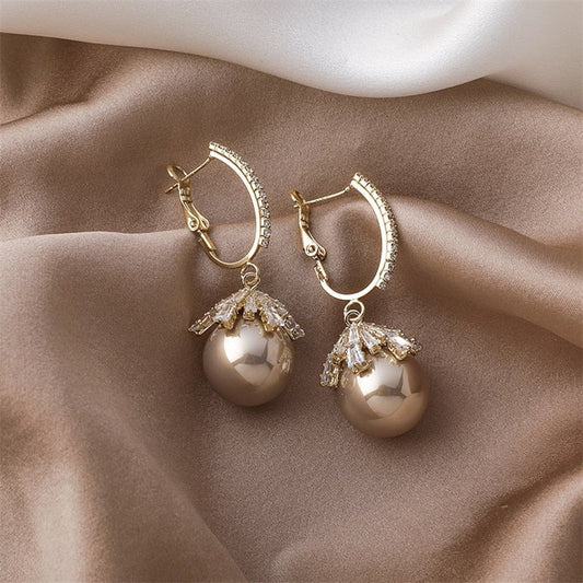 Aritos de perlas Malia