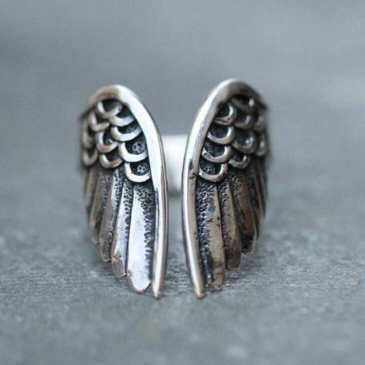 Anillo de ángel ajustable en plata de ley 925