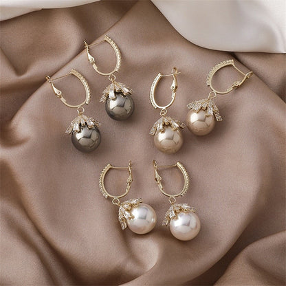 Aritos de perlas Malia