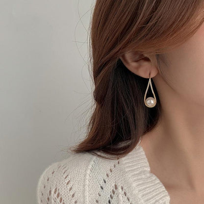 Pendientes de Perlas en Oro Rosa