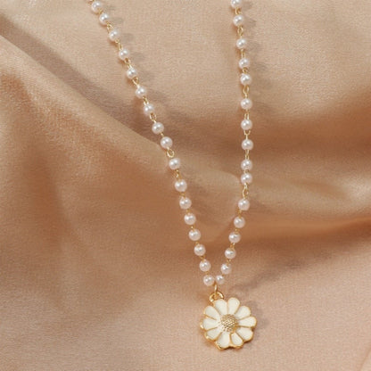 Colgante de Margarita con perlas