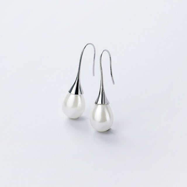 Aretes de Perlas en Gota