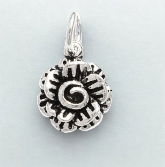 Pendientes Vintage de Plata con Flores