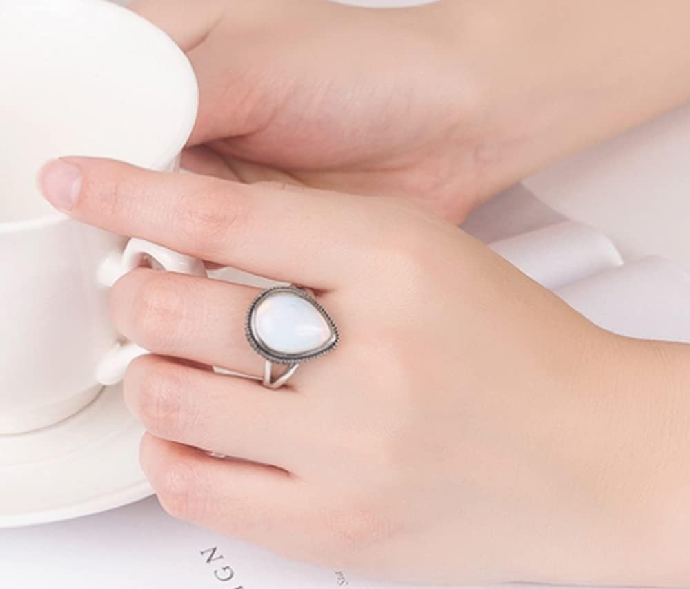 Anillo vintage de piedra de luna