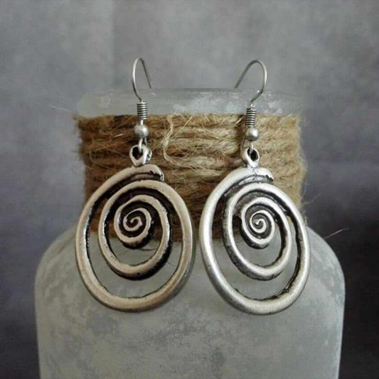 Pendientes de Plata Circulares Vintage
