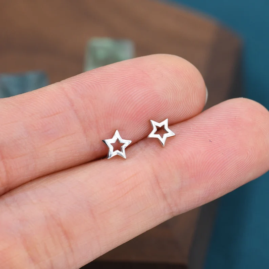 Pendientes Vintage Star de Plata