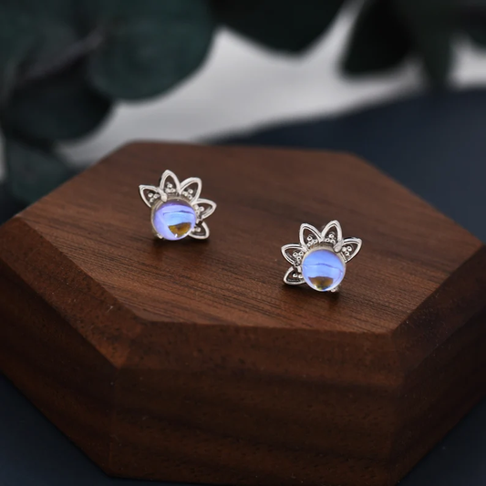 Pendientes de cristal vintage