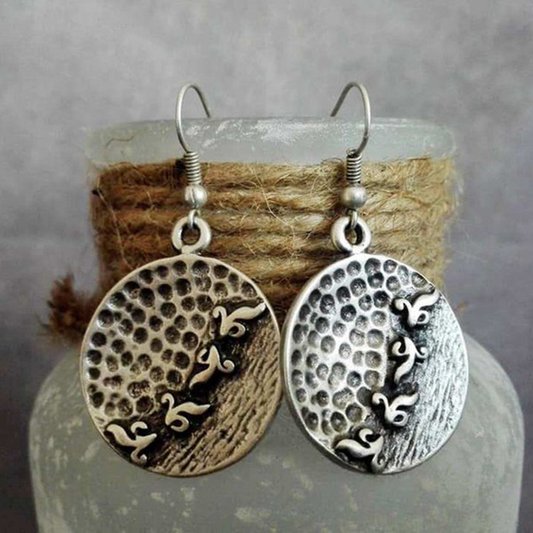 Pendientes redondeados de estilo vintage