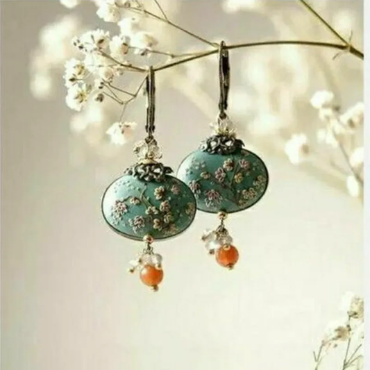 Pendientes Vintage de Flor de Mayo
