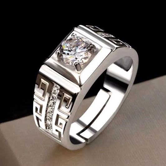 Anillo de Zirconia Vintage