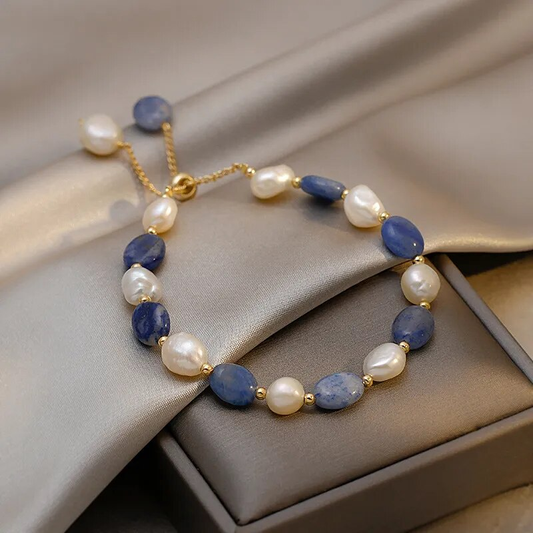 Pulsera elegante de perlas oceánicas