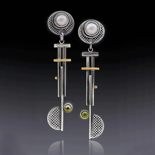 Pendientes Vintage con Cuentas de Perla