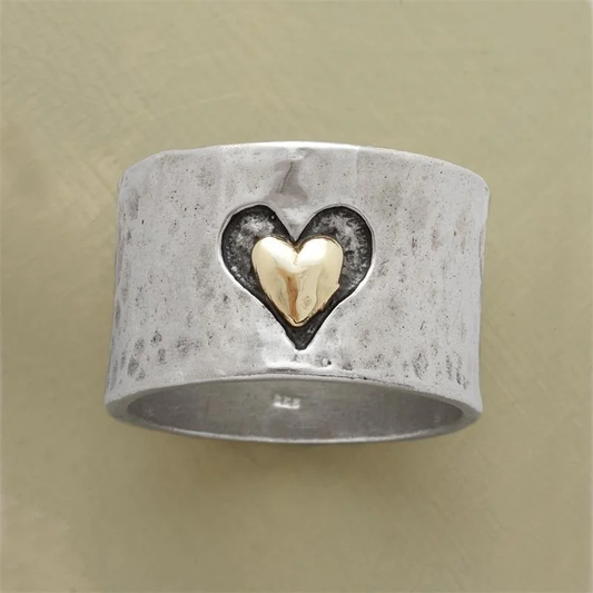 Anillo de corazón vintage