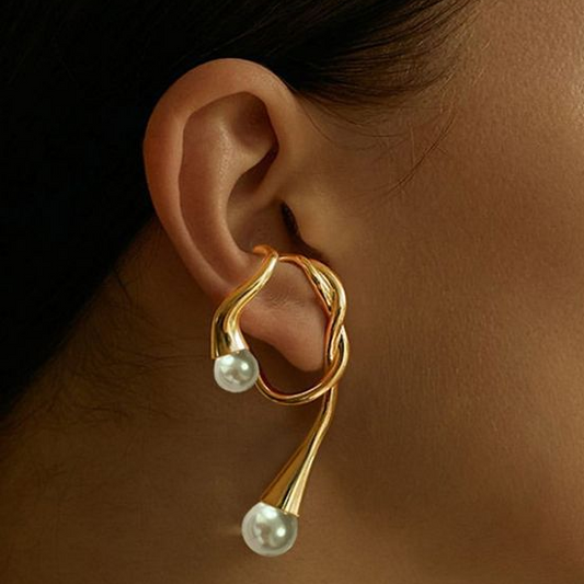 Pendientes Vintage de Perlas Irregulares